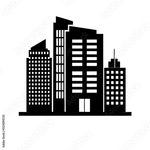 city buildings vector illustration