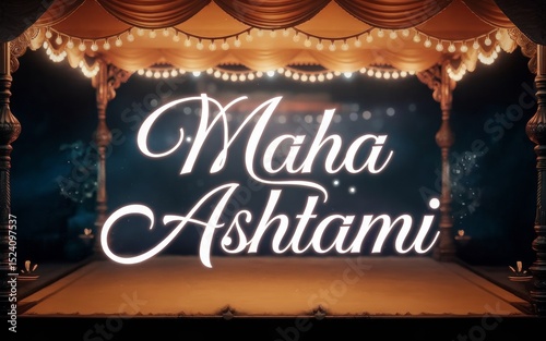 Sharad Navratri Ashtami Design