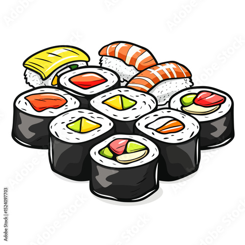 Vector sushi 