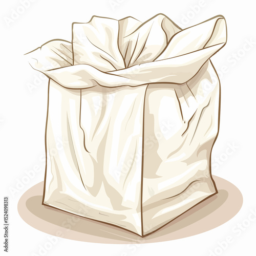 Vector tissue on a white 