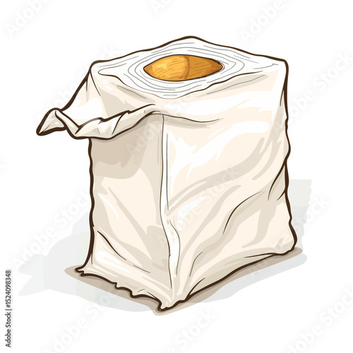 Vector tissue on white background 