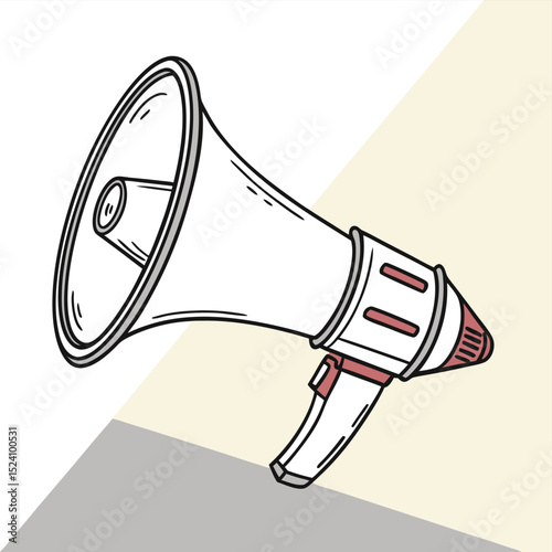 vector illustration of megaphone