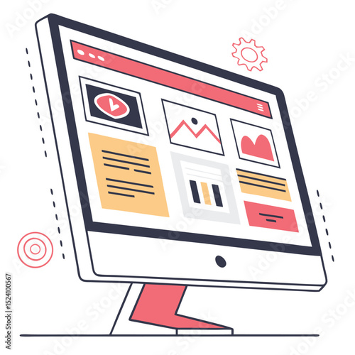 slot machine vector illustration