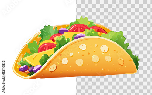 simple flat vector japanese tacos