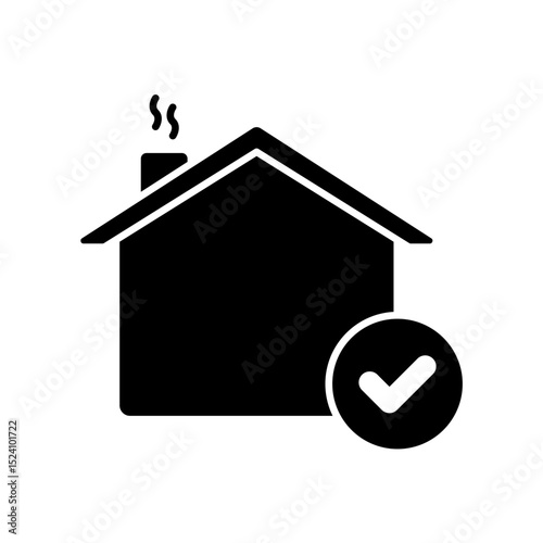 Icon a housing, isolated against a clean background.