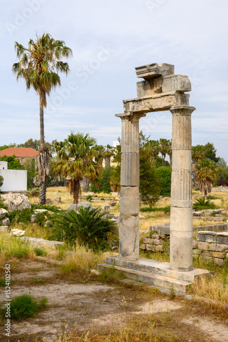 The ancient Agora on Kos Island. Dodecanese, Greece
