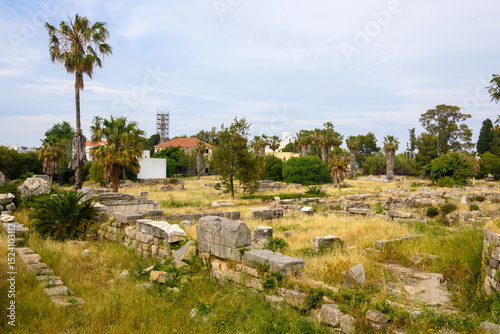The ancient Agora on Kos Island. Dodecanese, Greece