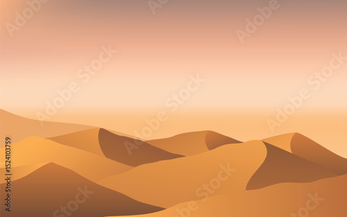 Abstract Desert, sand. sky landscape background vector design illustration	
