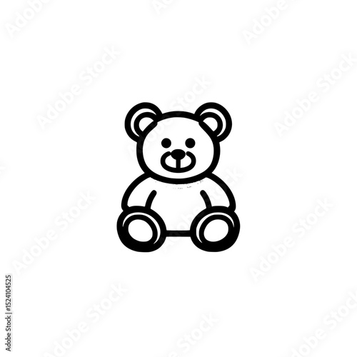 Charming Teddy Bear Icon