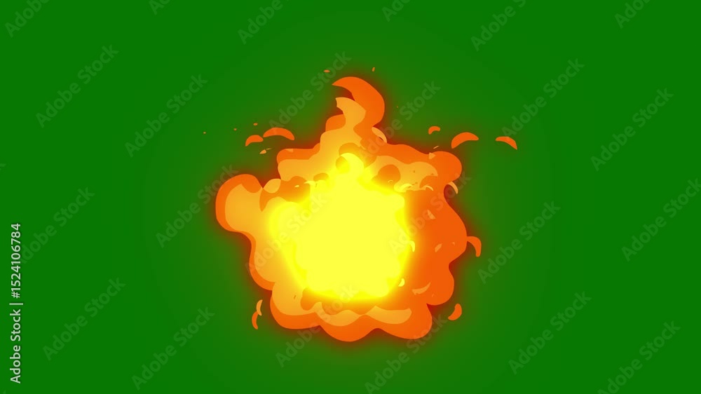 flame cartoon fire green screen green background animated chromakey background depth gesture cartoonish emotion composition figure elements creative backgrounds expression motion