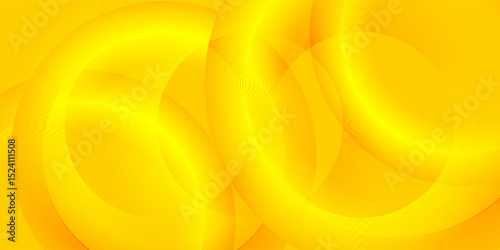 yellow abstract vector background featuring overlapping translucent rings, creating a vibrant and modern geometric pattern with depth and movement. poster