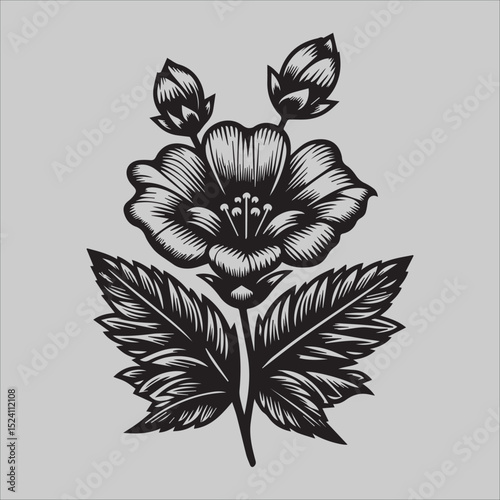 Vintage Floral Tattoo