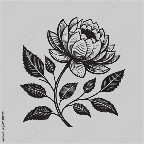 Vintage Floral Tattoo

