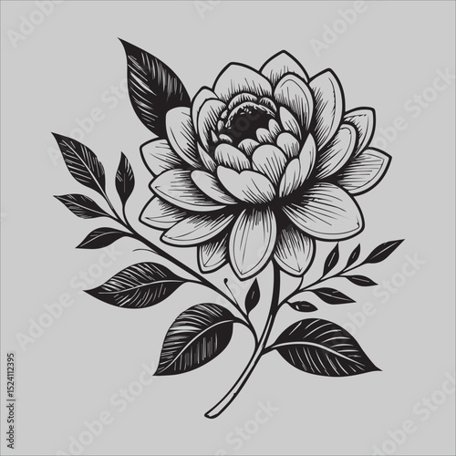 Vintage Floral Tattoo

