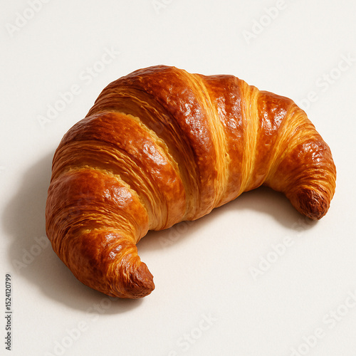 croissant on a wooden table