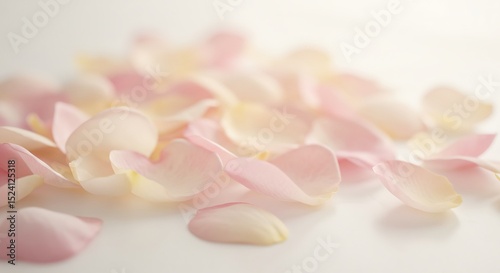 Wallpaper Mural 柔らかな光に包まれた淡いピンクのバラの花びら 繊細な質感. AI Generated Torontodigital.ca