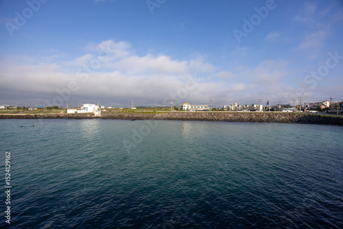 A view of the sea of Korea, Jeju Island 한국, 제주도 바다가 보이는 풍경 photo