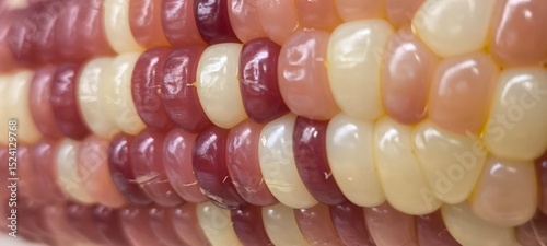 Purple and yellow corn seeds for background