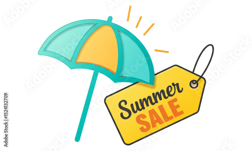under umbrella vector illustration
