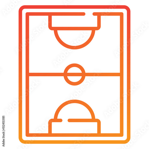 Football field gradient icon