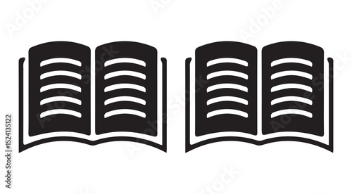 open book vector illustration
