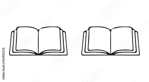 open book vector illustration