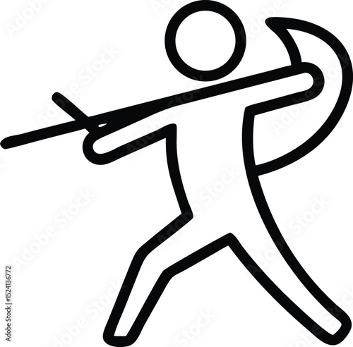 Person Doing Archery – Bow and Arrow Sport, Focus, and Precision Concept

