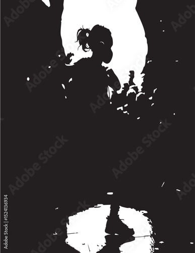 "Creative Designer Working on Digital Art Project - Young Artist Using Graphic Tablet in Modern Studio"