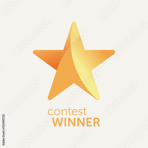Golden Star For Contest Winner