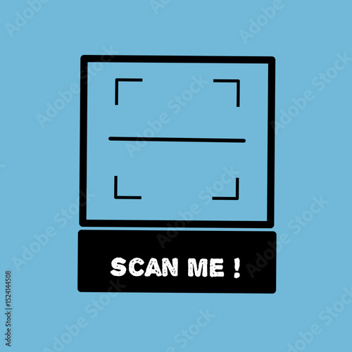 QR code scan icon set. Scan me frame. QR code scan for smartphone. QR code for mobile app, payment and identification. Vector illustration.