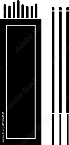 Incense sticks silhouette Illustration for traditional Festive worship.
Incense Sticks silhouette isolated.
Transparent background. SVG file.
