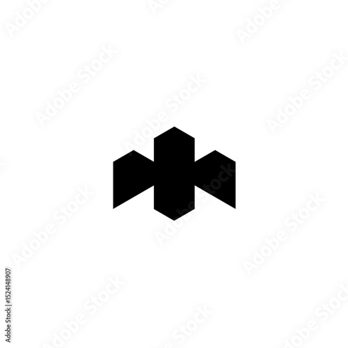 Abstract Geometric Modular Logo – Minimalist Tech or Architecture Icon
