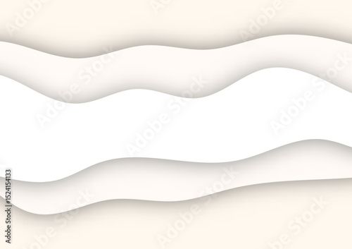 Paper cut white background space EPS10