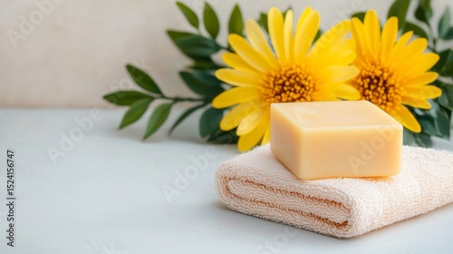 A beeswax balm tin on a spa towel