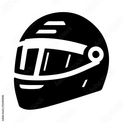 Vector Illustration of Motorcycle Helmet