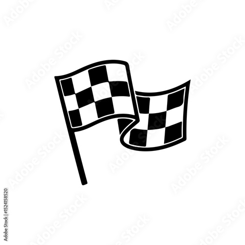 Vector Illustration of Race Flag