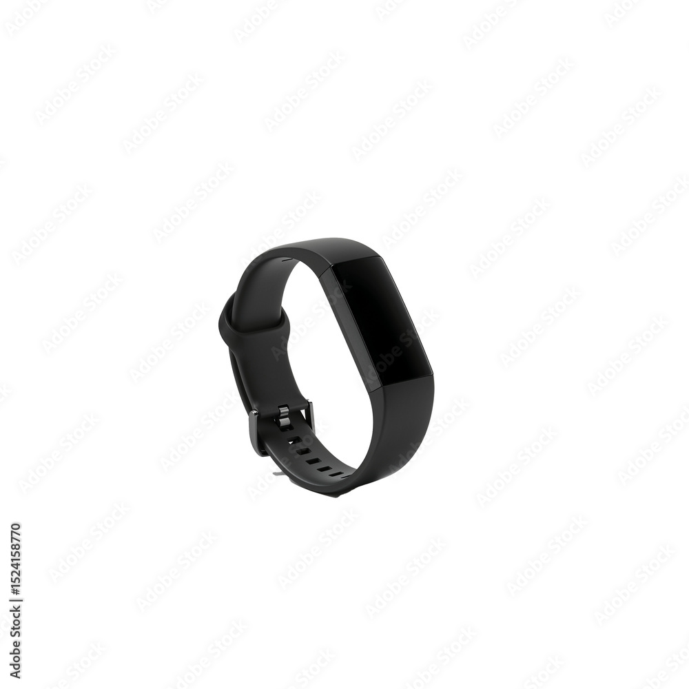 Black Fitness Tracker, Activity Monitor, For Health, Against Transparent Background
Black Fitness Tracker, Activity Monitor, For Health, Against Transparent Background