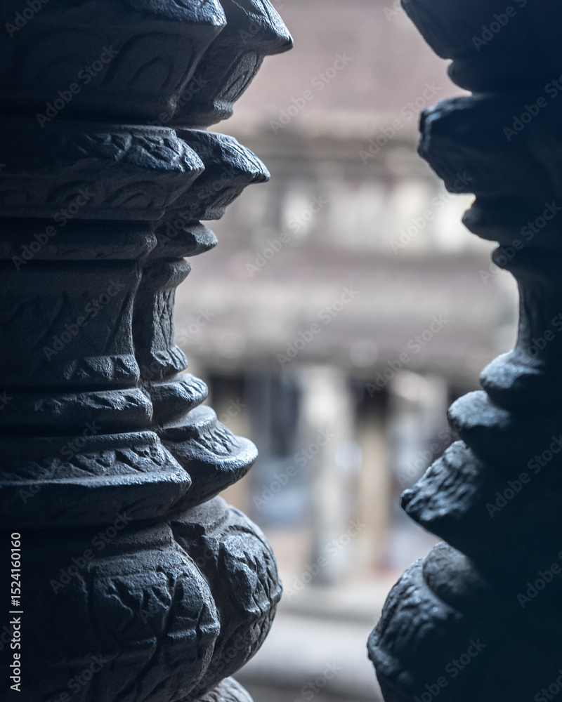 Obraz premium Ancient temples of the abandoned city of Angkor, near the city of Siem Reap, Cambodia