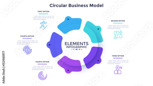 Modern Infographic Vector Banner. Business Presentation Slide