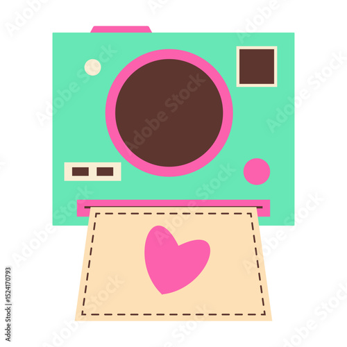 Retro technology and media icons including radios, tapes, and computers
