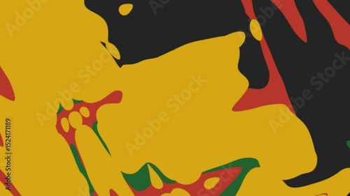 Juneteenth abstract background, wavy gradient background with Juneteenth theme