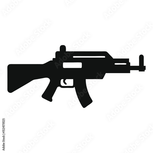 assault rifle vector illustration