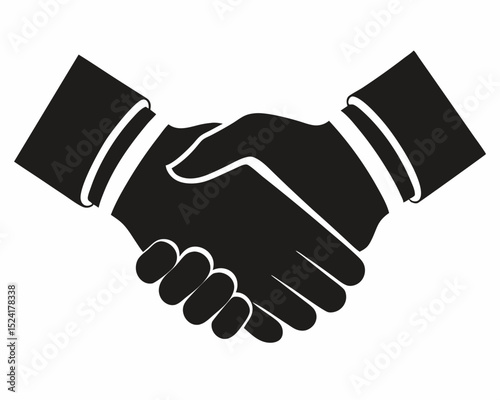Handshake Icon – Business Agreement and Partnership Symbol