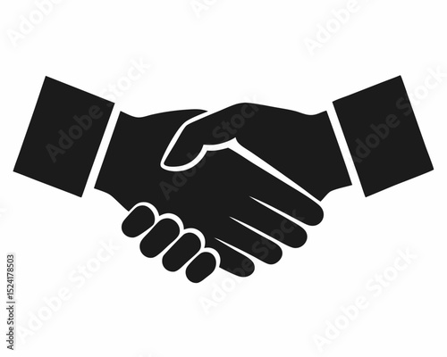 Handshake Icon – Business Agreement and Partnership Symbol