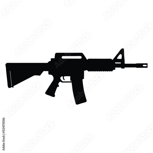 assault rifle vector illustration