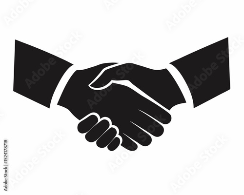 Handshake Icon – Business Agreement and Partnership Symbol