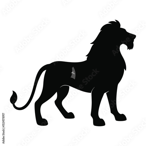 Lion silhouette vector
