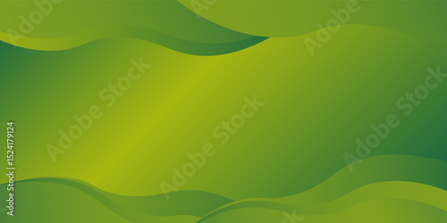 Green abstract background. Smooth curve shape graphic. Elegant clean soft texture. Modern design. eps 10