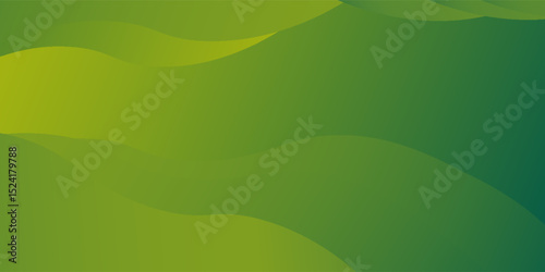 Green abstract background. Smooth curve shape graphic. Elegant clean soft texture. Modern design. Suitable for covers, headers, brochures, posters, banners. eps 10