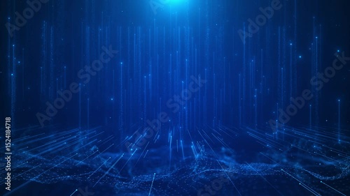 Wallpaper Mural Ai Cyber Big Data Flow Optical fiber effect. Sci-fi style blue tunnel perfect for tech cyberspace background. 3D Big Data Digital tunnel. Hyper 4K Abstract circular radial Tunnel lines background, Torontodigital.ca